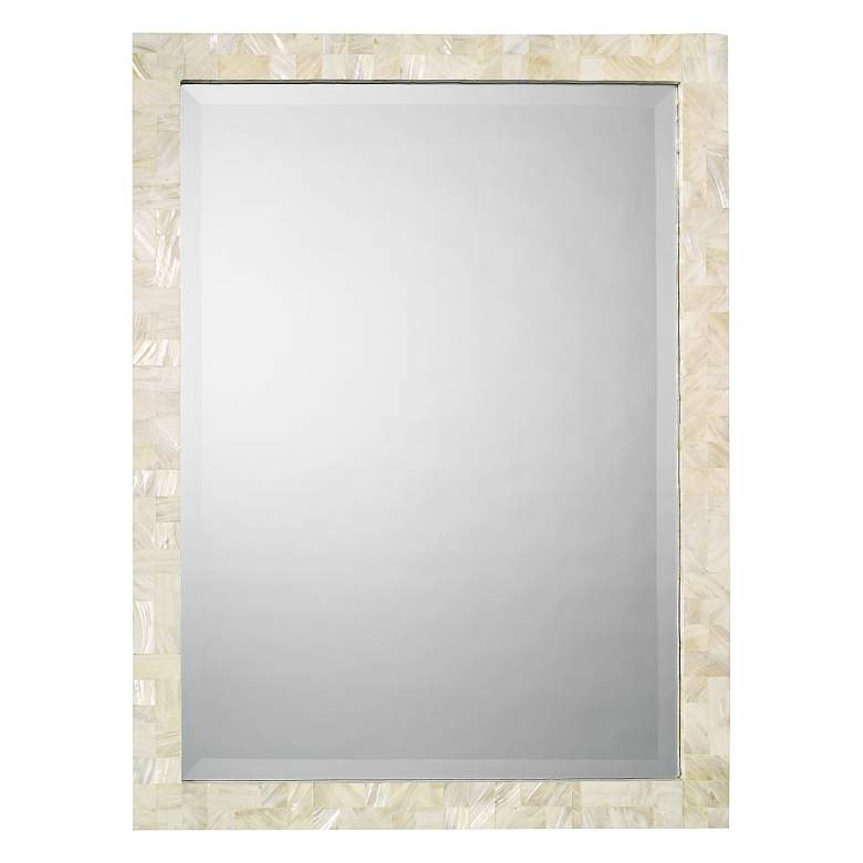 Image 1 Jamie Young Mother of Pearl 25 inch x 33 inch Wall Mirror