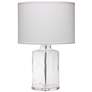 Jamie Young Napa 25" Clear Hammered Glass Jug Table Lamp