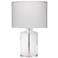 Jamie Young Napa 25" Clear Hammered Glass Jug Table Lamp