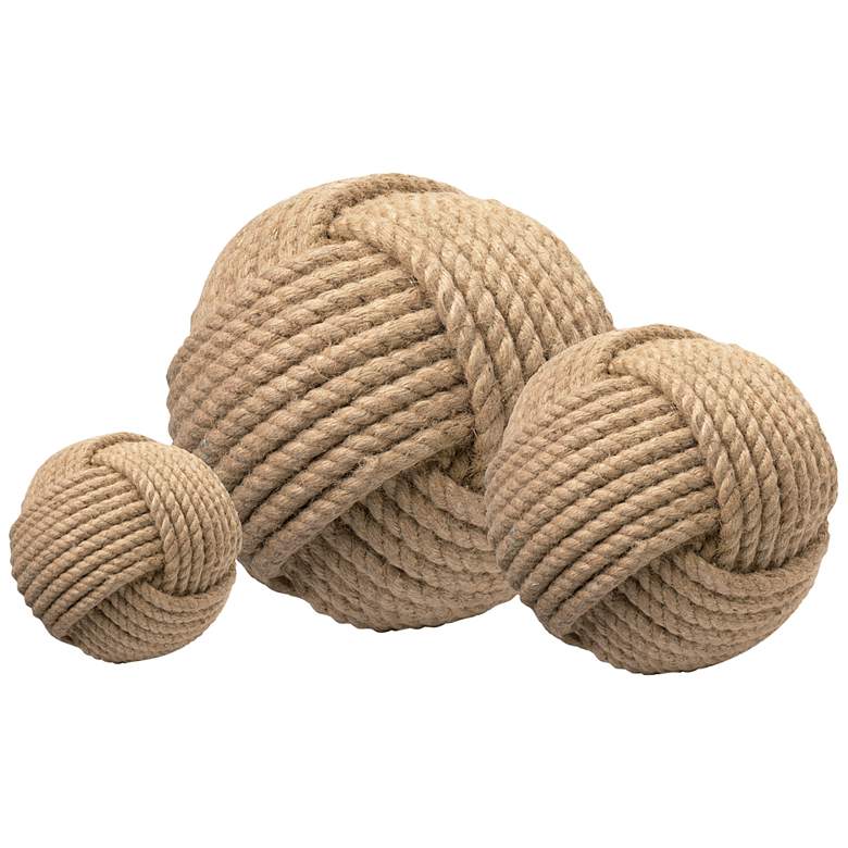 Image 2 Jamie Young Natural Jute Decorative Balls Set of 3