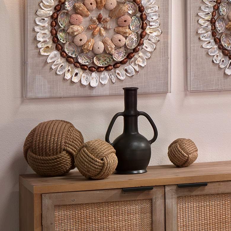 Image 4 Jamie Young Natural Jute Decorative Balls Set of 3 more views