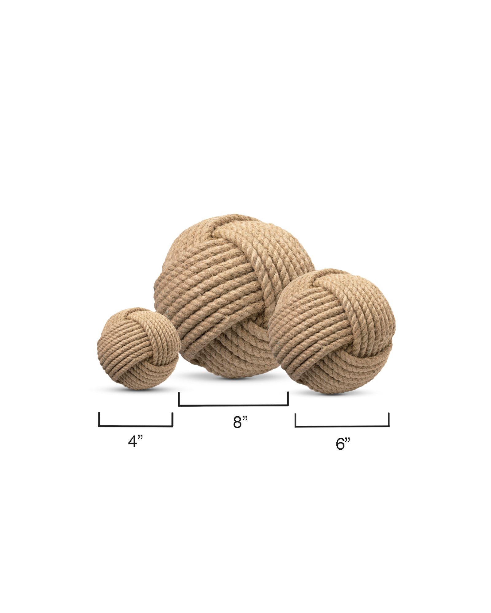 Jamie Young Natural Jute Decorative Balls Set of 3