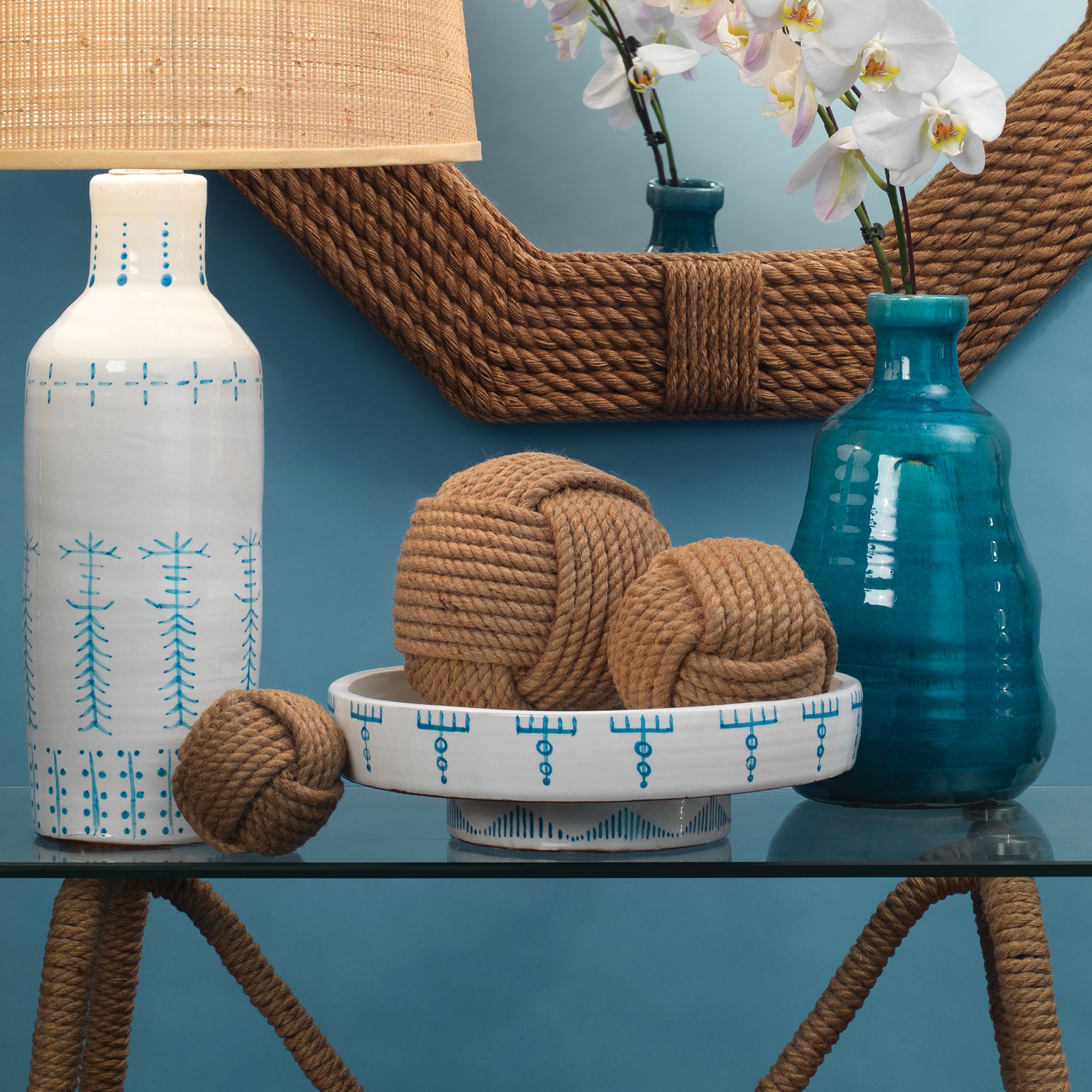 Jamie Young Natural Jute Decorative Balls Set of 3