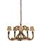 Jamie Young Nautique Jute 30" Wide 5-Light Chandelier