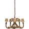 Jamie Young Nautique Jute 30" Wide 5-Light Chandelier