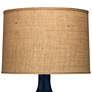 Jamie Young Navy Blue Glass Plum Jar Table Lamp