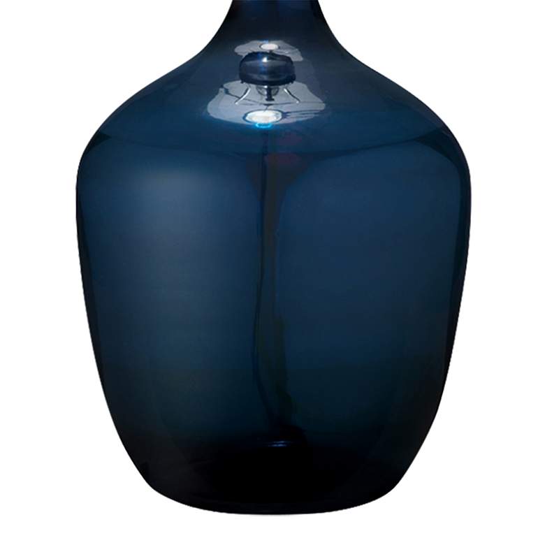 Image 5 Jamie Young Navy Blue Glass Plum Jar Table Lamp more views