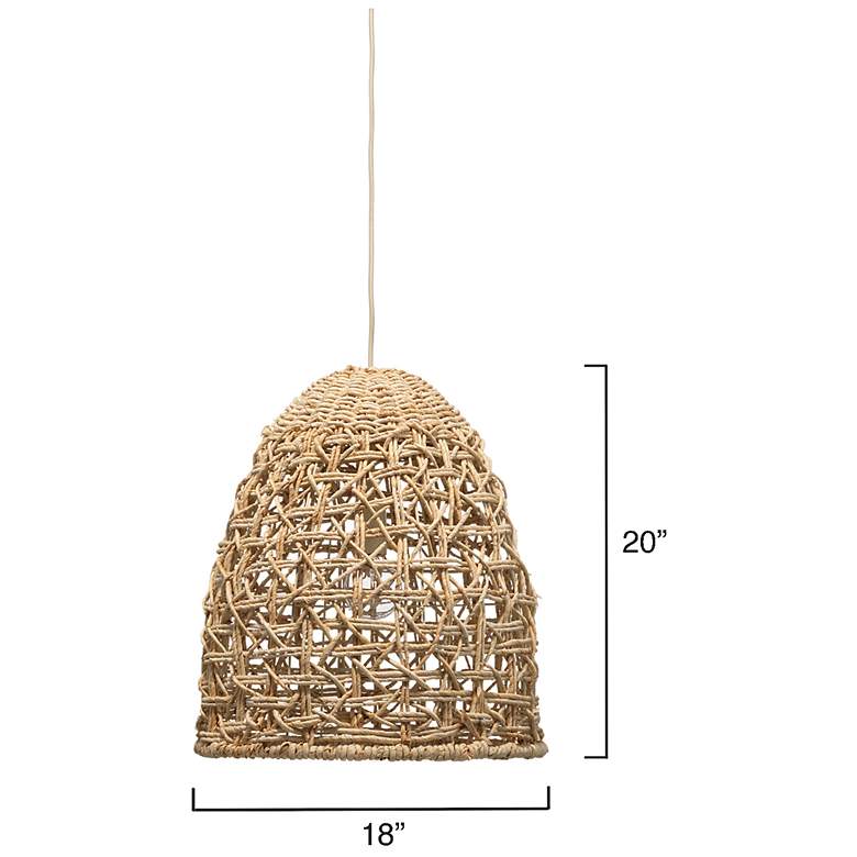 Image 4 Jamie Young Netted Rope 1-Light Pendant more views