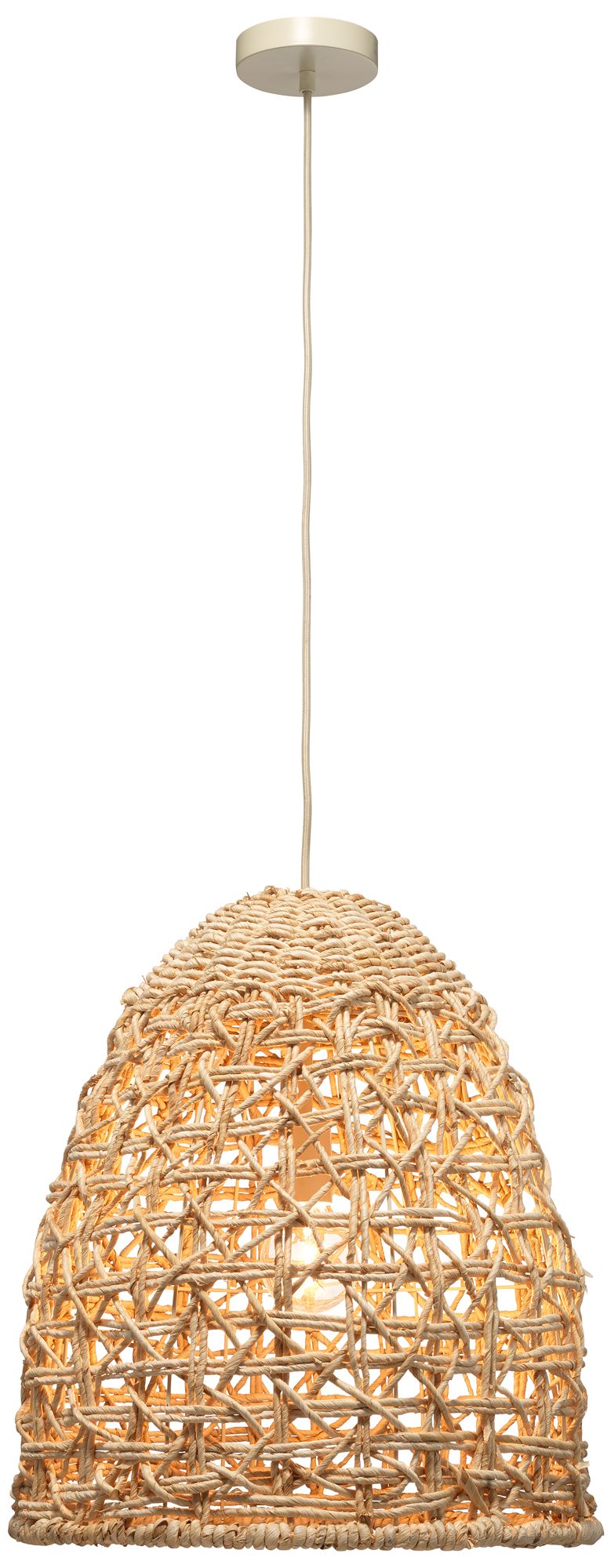 Jamie Young Netted Rope 1-Light Pendant