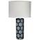 Jamie Young Neva Blue and White Ceramic Table Lamp