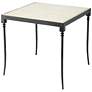 1_Jamie Young Nevado Off White Leather and Black Steel Side Table