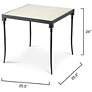 3_Jamie Young Nevado Off White Leather and Black Steel Side Table more views