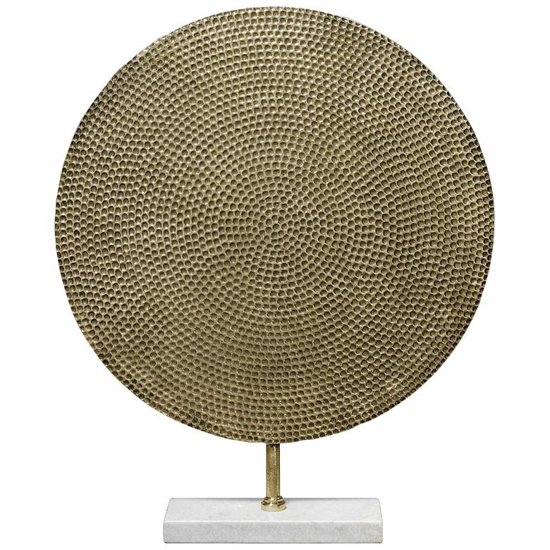 Image 1 Jamie Young Nile 24 1/2"H Antique Brass Modern Sculpture