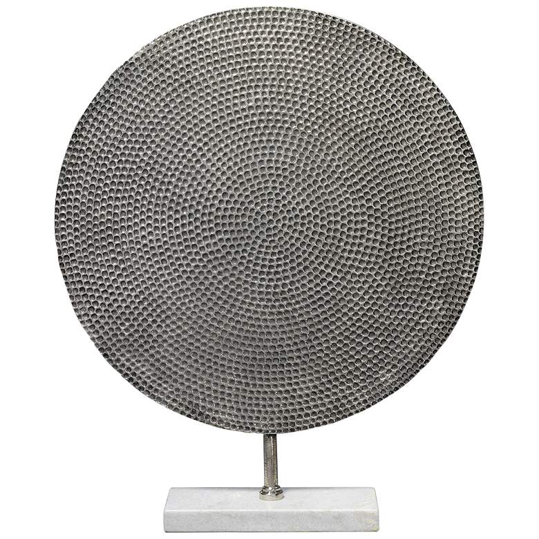 Image 1 Jamie Young Nile 24 1/2"H Antique Silver Modern Sculpture