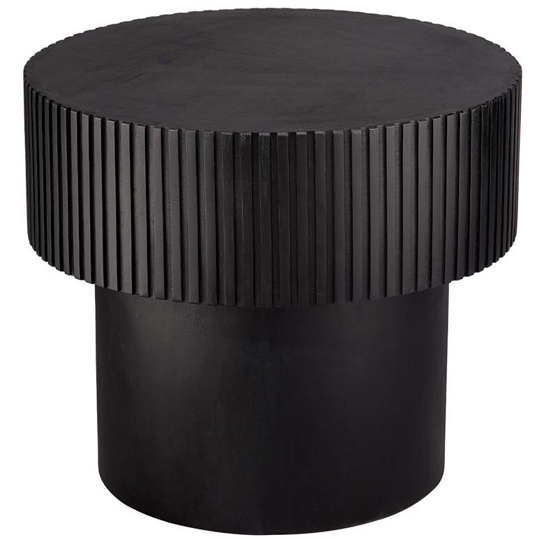 Image 1 Jamie Young Notch Mango Wood Round Side Table