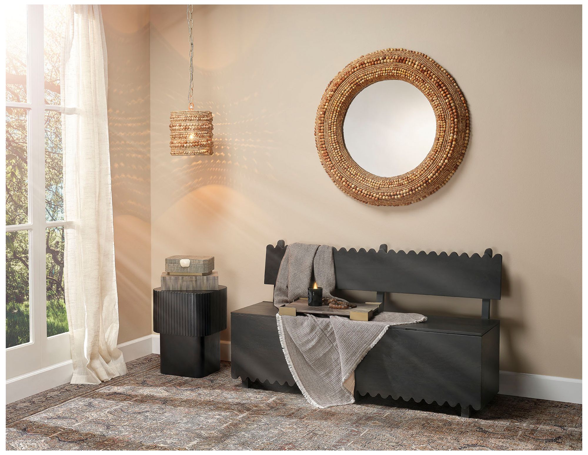 Image 5 Jamie Young Notch Mango Wood Square Table more views