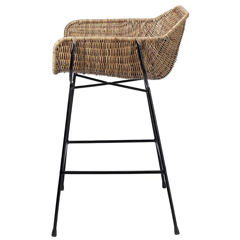 Image 5 Jamie Young Nusa Rattan and Steel Counter Stool more views