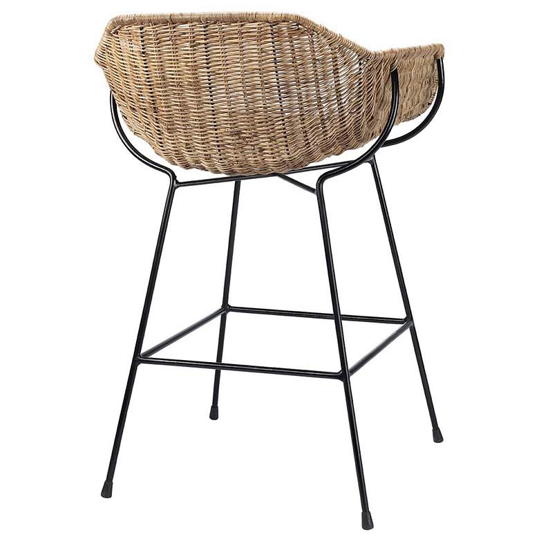Image 6 Jamie Young Nusa Rattan and Steel Counter Stool more views