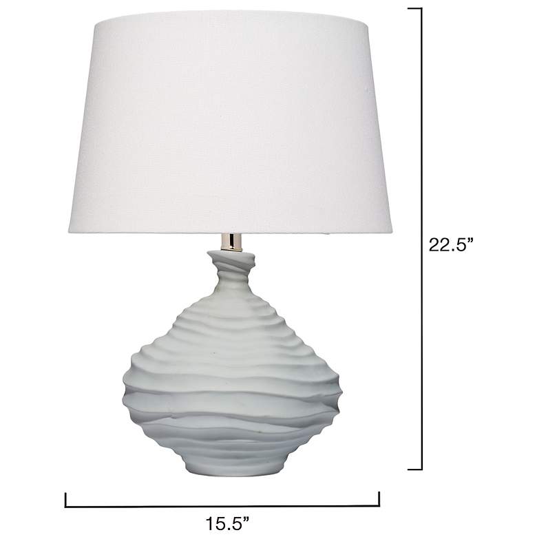 Image 3 Jamie Young Oasis Table Lamp with White Linen Shade more views