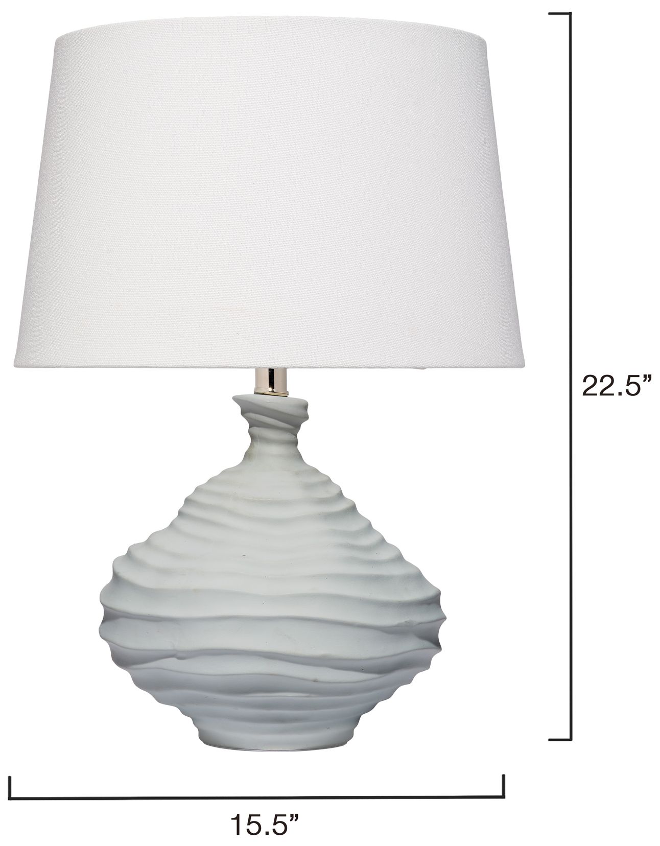 Image 5 Jamie Young Oasis Table Lamp with White Linen Shade more views