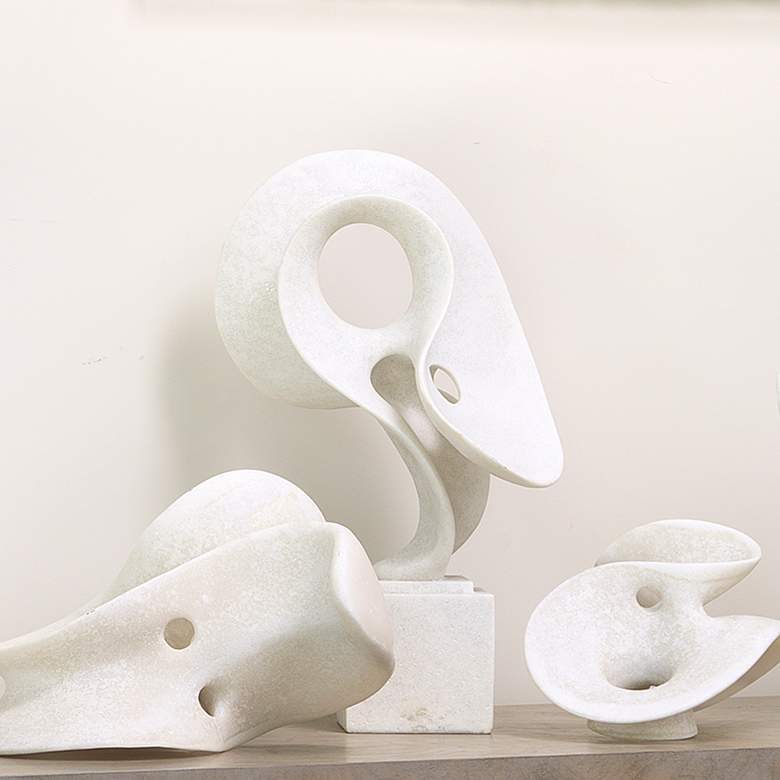 Image 3 Jamie Young Obscure 20" High White Decorative Sculpture more views