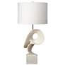 1_Jamie Young Obscure Table Lamp with Linen Shade, White