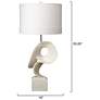 3_Jamie Young Obscure Table Lamp with Linen Shade, White more views
