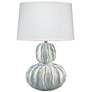 2_Jamie Young Oceane White Ceramic Gourd Table Lamp