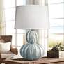 1_Jamie Young Oceane White Ceramic Gourd Table Lamp