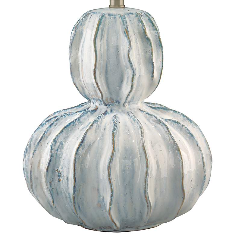 Image 4 Jamie Young Oceane White Ceramic Gourd Table Lamp more views