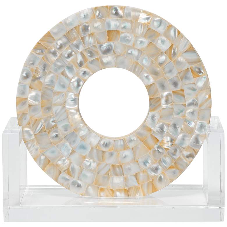 Image 1 Jamie Young Odyssey 9" High Mother of Pearl Sculpture