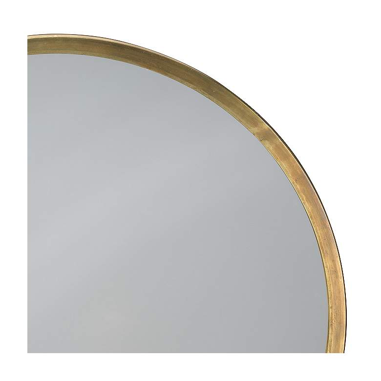 Image 2 Jamie Young Odyssey Antique Brass 24" x 25" Standing Mirror more views