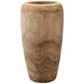 Jamie Young Ojai 17" High Natural Wooden Decorative Vase