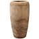 Jamie Young Ojai 17" High Natural Wooden Decorative Vase