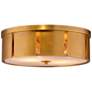 Jamie Young Orbit 14" Wide Antique Brass Metal Ceiling Light