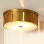 Jamie Young Orbit 14" Wide Antique Brass Metal Ceiling Light