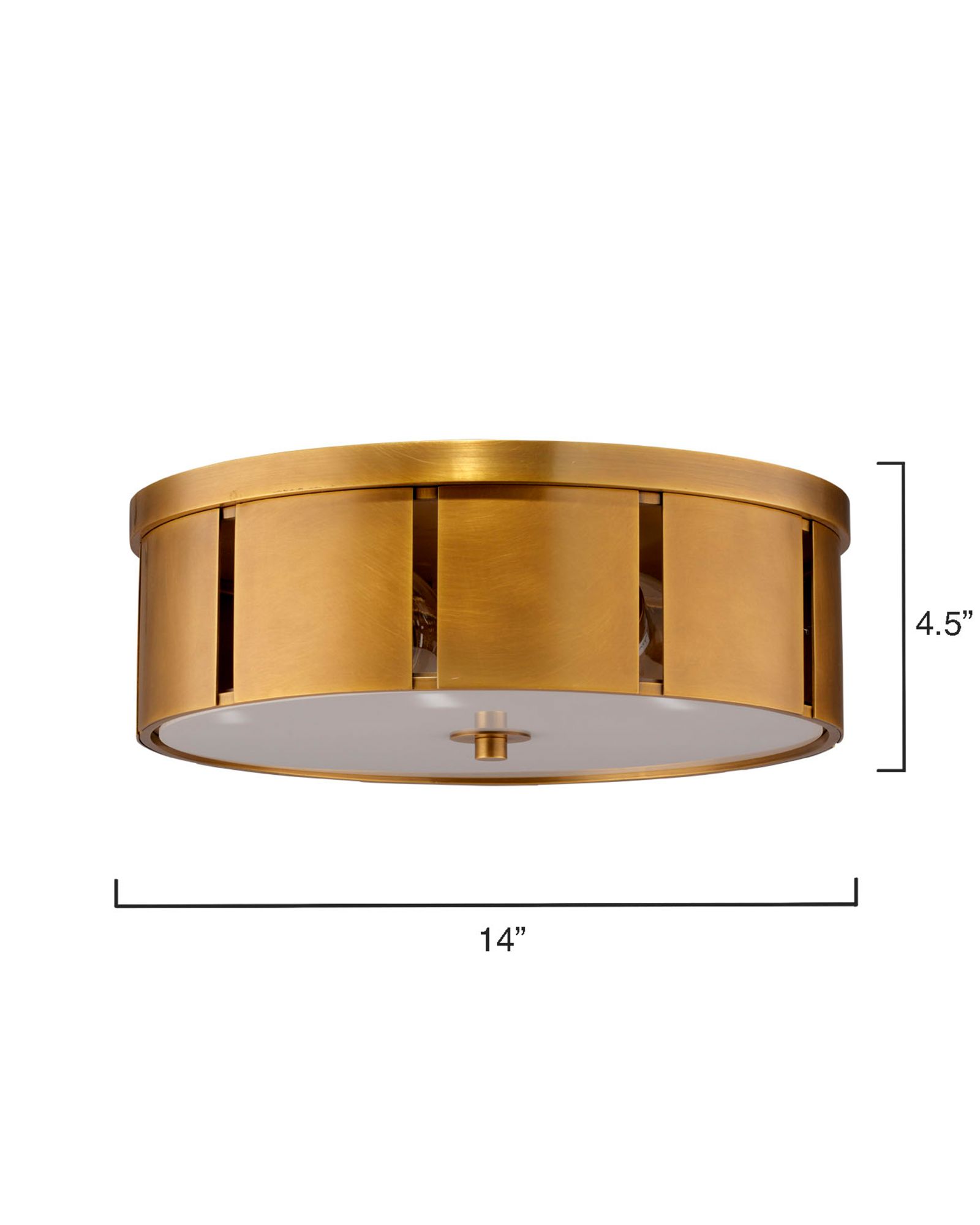Image 6 Jamie Young Orbit 14" Wide Antique Brass Metal Ceiling Light more views