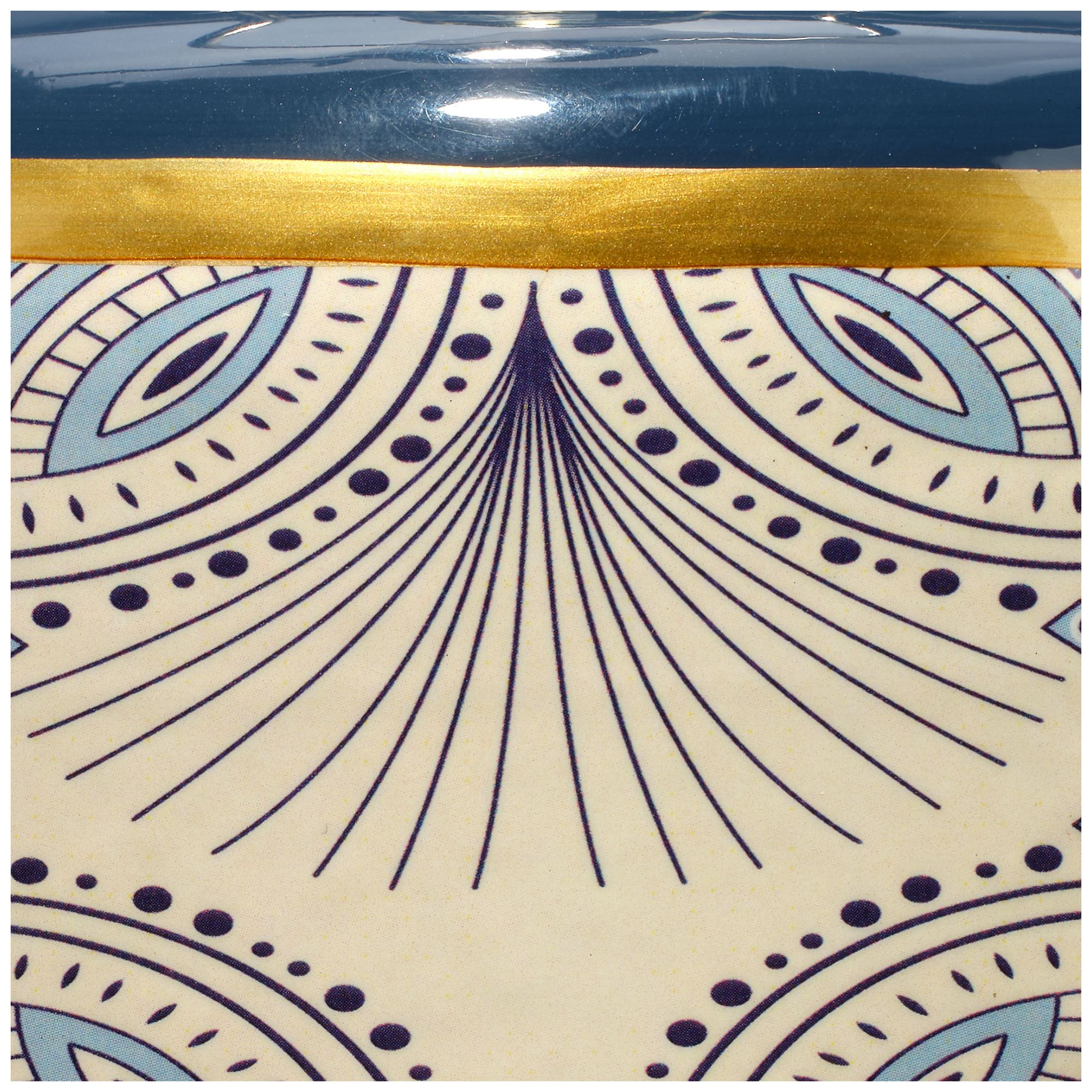 Image 4 Jamie Young Orbital Ceramic Table Lamp with Linen Shade 31" more views