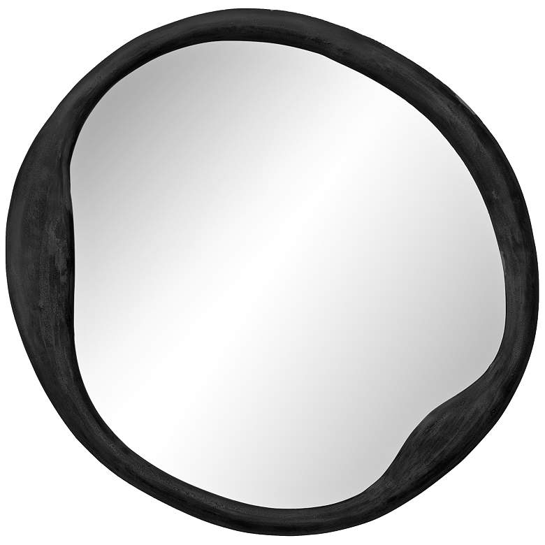 Image 1 Jamie Young Organic Antique Iron 36" Round Wall Mirror