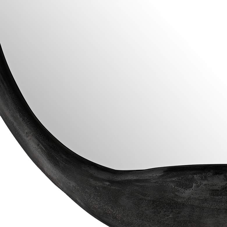 Image 2 Jamie Young Organic Antique Iron 36" Round Wall Mirror more views