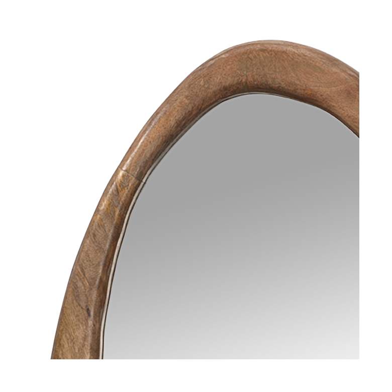 Image 3 Jamie Young Organic Natural Wood 19 1/2" x 39" Wall Mirror more views