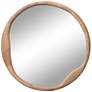 Jamie Young Organic Natural Wood 36" Round Wall Mirror