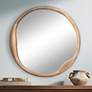 Jamie Young Organic Natural Wood 36" Round Wall Mirror