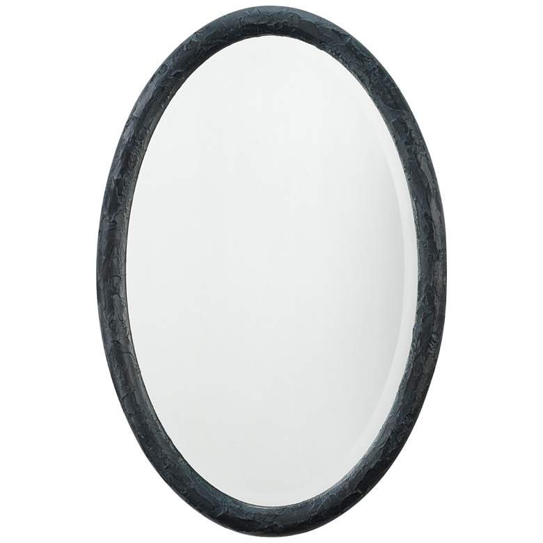 Image 3 Jamie Young Ovation Charcoal 20" x 32" Oval Wall Mirror