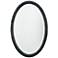 Jamie Young Ovation Charcoal 20" x 32" Oval Wall Mirror