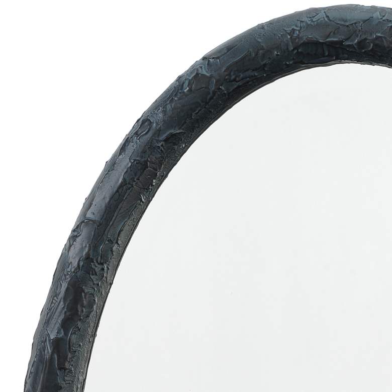Image 4 Jamie Young Ovation Charcoal 20" x 32" Oval Wall Mirror more views