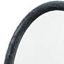 Jamie Young Ovation Charcoal 20" x 32" Oval Wall Mirror in scene