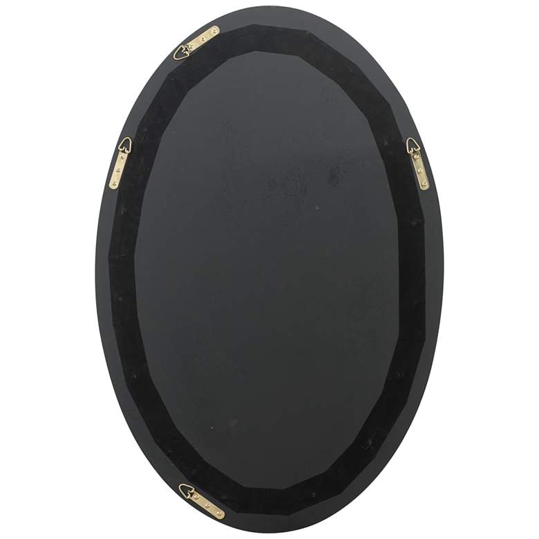 Image 5 Jamie Young Ovation Charcoal 20" x 32" Oval Wall Mirror more views