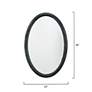 Jamie Young Ovation Charcoal 20" x 32" Oval Wall Mirror in scene