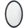 Jamie Young Ovation Charcoal 20" x 32" Oval Wall Mirror